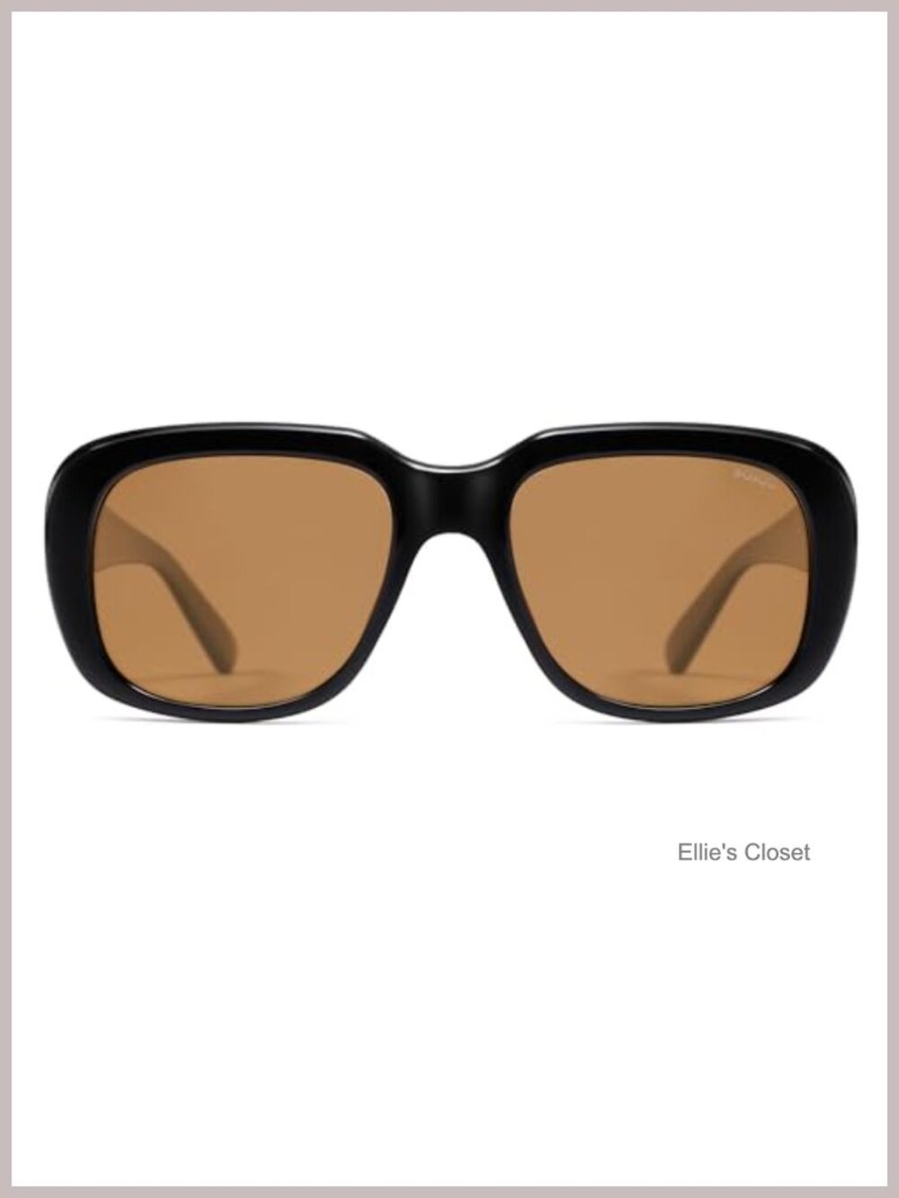 Polarized Square Sunglasses Retro 90s Thick Frame UV400 PC Lenses Unisex